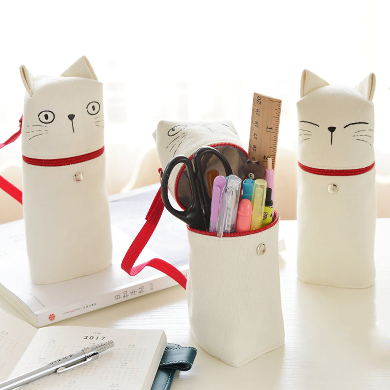 Pencil Case Cute Cat Large-Capacity