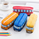 Cartoon Pencil Case Large-Capacity Bus Shape