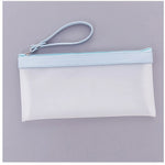 Transparent Pencil Case Frosted Jelly Gum